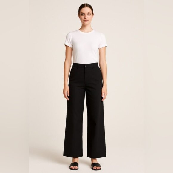 7 For All Mankind Pants - 7 For All Mankind Women’s Wide-Leg Black Dress Pants Size S